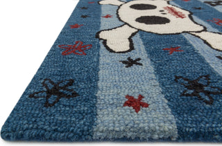 Loloi Skylar HSK05 Blue Area Rug Corner Shot