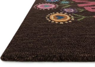 Loloi Skylar HSK15 Brown / Pink Area Rug Corner Shot