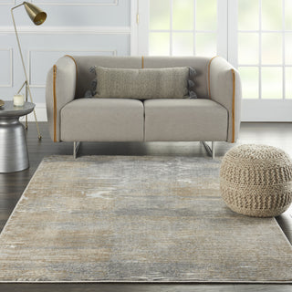 Solace SLA01 Grey/Beige Area Rug by Nourison