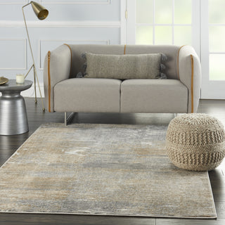 Solace SLA01 Grey/Beige Area Rug by Nourison