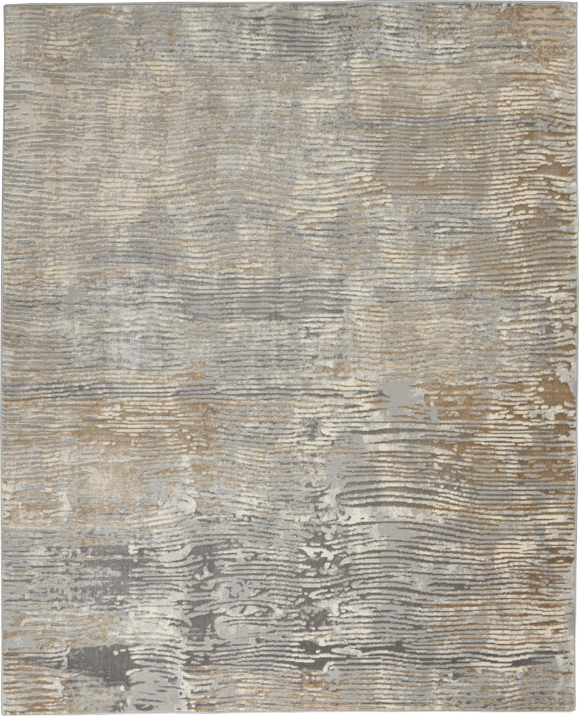 Solace SLA01 Grey/Beige Area Rug by Nourison