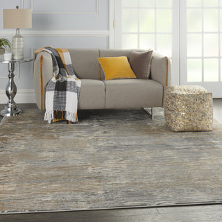 Solace SLA01 Grey/Beige Area Rug by Nourison