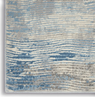 Solace SLA01 Ivory/Grey/Blue Area Rug by Nourison