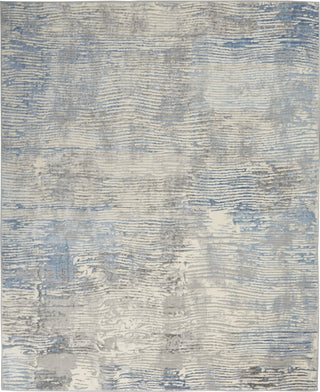 Solace SLA01 Ivory/Grey/Blue Area Rug by Nourison