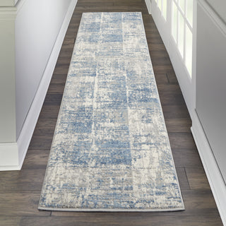 Solace SLA02 Ivory/Grey/Blue Area Rug by Nourison