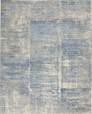 Solace SLA02 Ivory/Grey/Blue Area Rug by Nourison