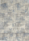 Solace SLA03 Ivory/Grey/Blue Area Rug by Nourison