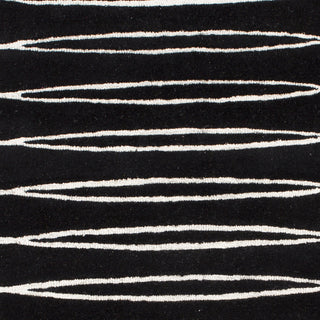 Surya Solid Bold SLB-6802 Black Area Rug by Bobby Berk Sample Swatch