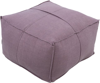 Surya Solid Linen SLPH-006 Purple Pouf