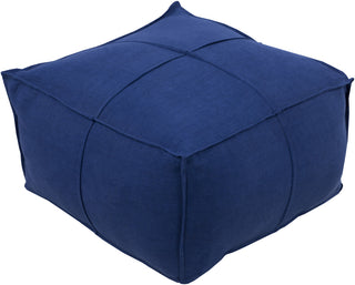 Surya Solid Linen SLPH-007 Blue Pouf