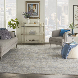 Nourison Silken Weave SLW01 Ivory Blue Area Rug