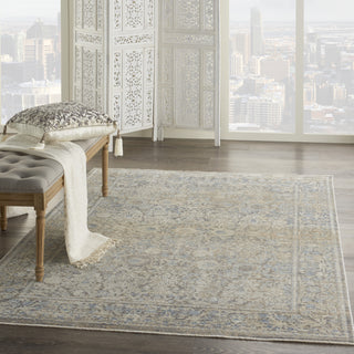 Nourison Silken Weave SLW01 Ivory Blue Area Rug