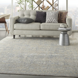 Nourison Silken Weave SLW01 Ivory Blue Area Rug