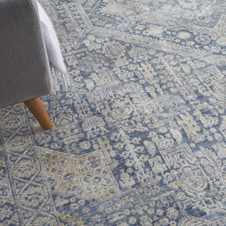 Nourison Silken Weave SLW02 Blue/Ivory Area Rug