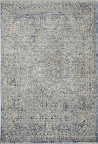 Nourison Silken Weave SLW02 Blue/Ivory Area Rug