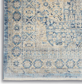 Nourison Silken Weave SLW02 Blue/Ivory Area Rug