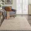 Nourison Silken Weave SLW02 Grey/Brick Area Rug