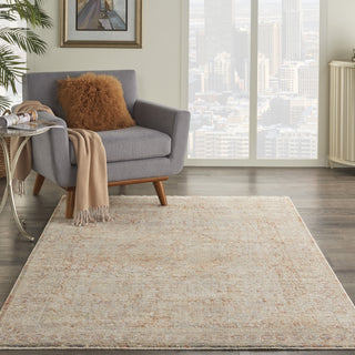 Nourison Silken Weave SLW02 Grey/Brick Area Rug