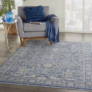 Nourison Silken Weave SLW03 Blue Area Rug