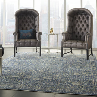 Nourison Silken Weave SLW03 Blue Area Rug