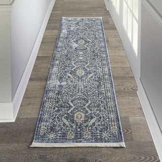 Nourison Silken Weave SLW03 Blue Area Rug