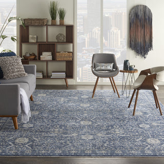 Nourison Silken Weave SLW03 Blue Area Rug