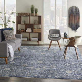 Nourison Silken Weave SLW03 Blue Area Rug