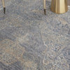 Nourison Silken Weave SLW04 Blue/Grey Area Rug