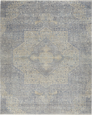 Nourison Silken Weave SLW04 Blue/Grey Area Rug