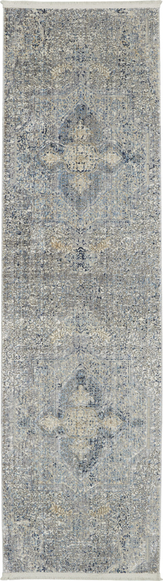 Nourison Silken Weave SLW04 Blue/Grey Area Rug