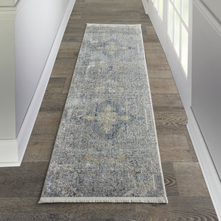 Nourison Silken Weave SLW04 Blue/Grey Area Rug