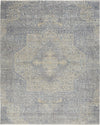 Nourison Silken Weave SLW04 Blue/Grey Area Rug