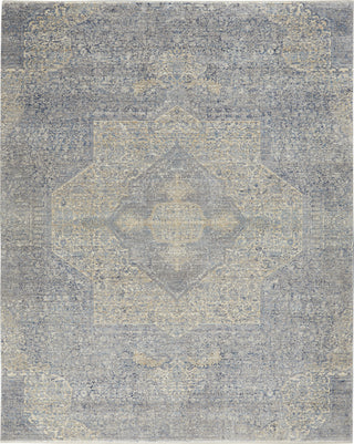 Nourison Silken Weave SLW04 Blue/Grey Area Rug