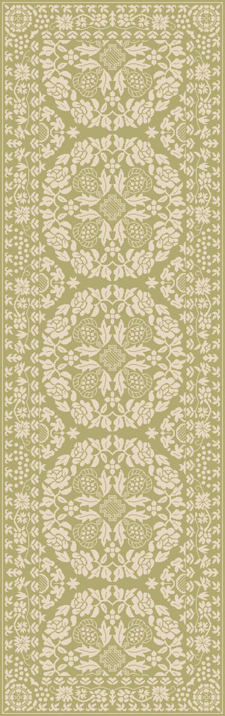 Surya SMI-2152 Green Area Rug by Smithsonian 2'6'' X 8' Runner