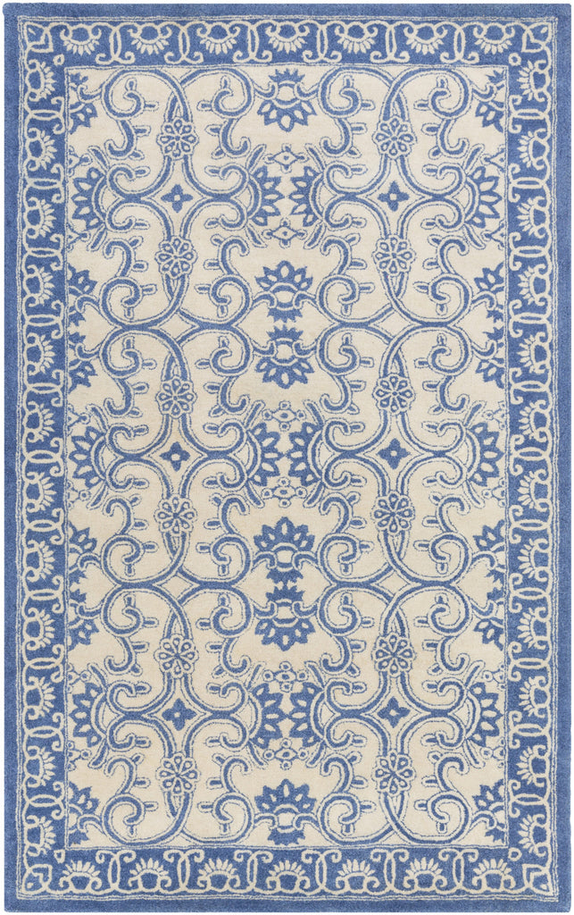 Surya SMI-2157 Blue Area Rug by Smithsonian