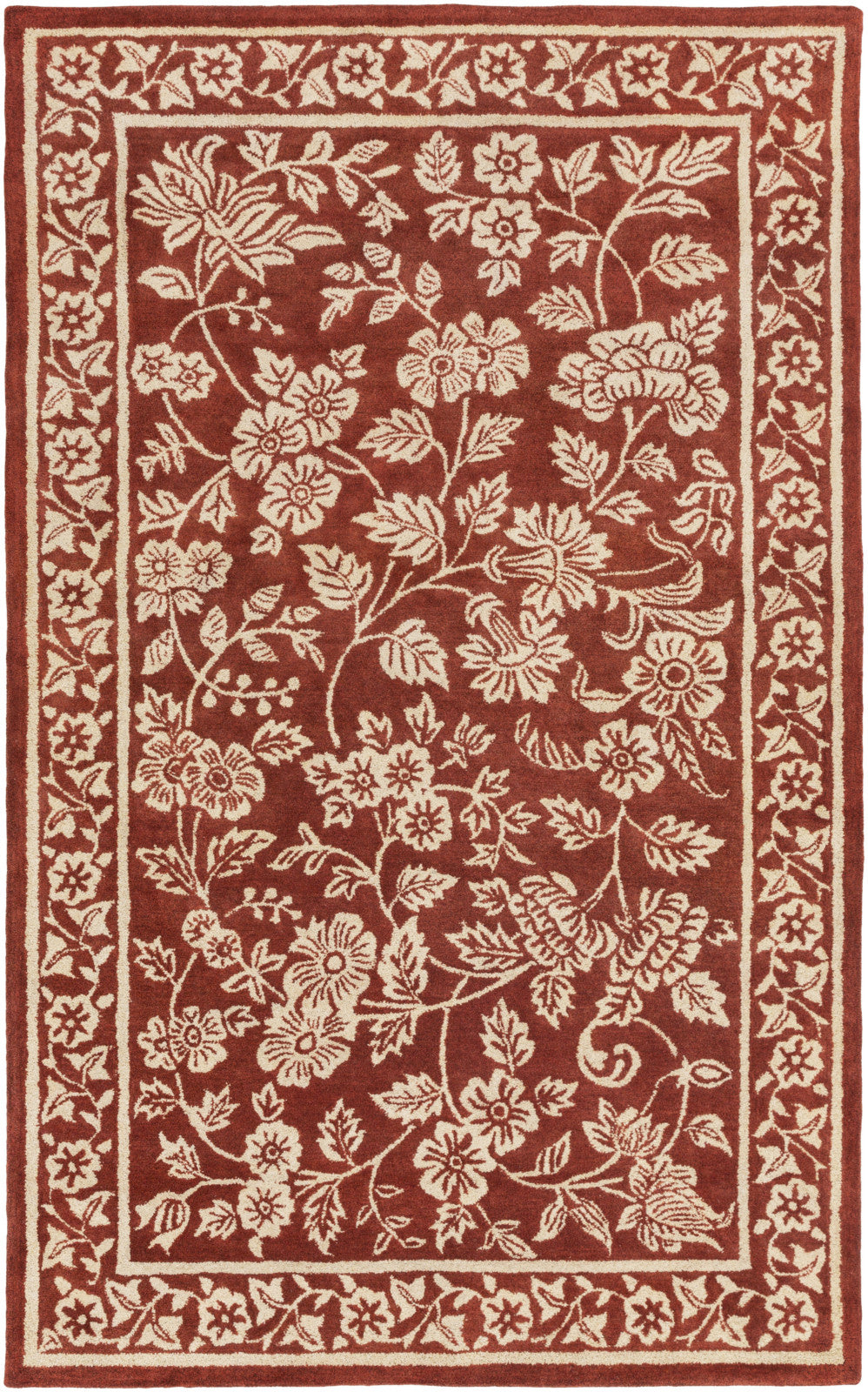 Surya SMI-2163 Red Hand Tufted Area Rug by Smithsonian