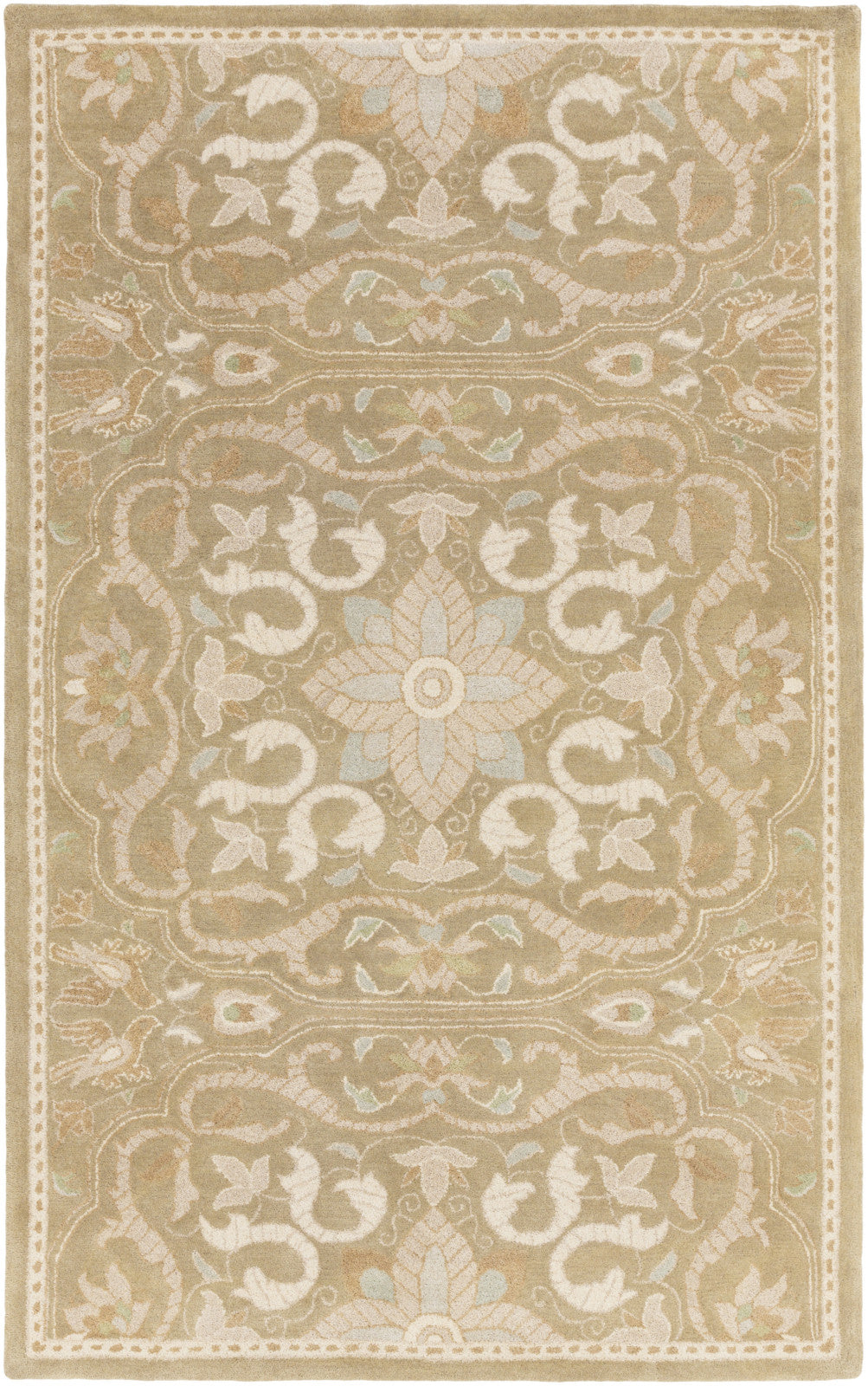 Surya SMI-2164 Brown Hand Tufted Area Rug by Smithsonian