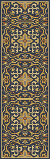 Surya SMI-2165 Blue Hand Tufted Area Rug by Smithsonian 2'6'' X 8' Runner