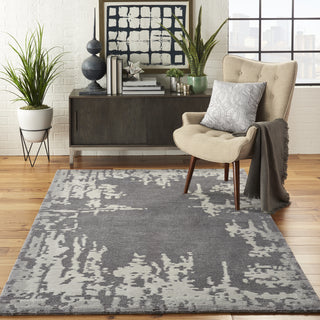 Symmetry SMM02 Grey/Beige Area Rug by Nourison