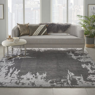 Symmetry SMM02 Grey/Beige Area Rug by Nourison