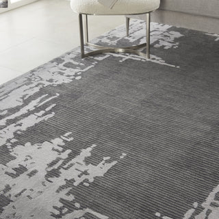 Symmetry SMM02 Grey/Beige Area Rug by Nourison