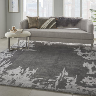 Symmetry SMM02 Grey/Beige Area Rug by Nourison