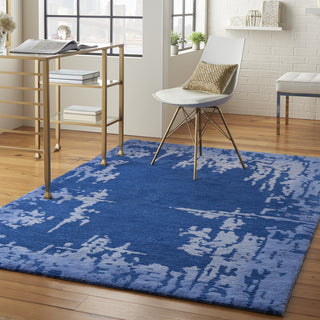 Symmetry SMM02 Navy Blue Area Rug by Nourison