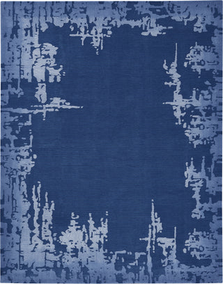 Symmetry SMM02 Navy Blue Area Rug by Nourison