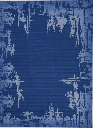 Symmetry SMM02 Navy Blue Area Rug by Nourison