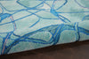 Symmetry SMM05 Aqua Blue Area Rug by Nourison