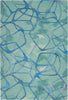 Symmetry SMM05 Aqua Blue Area Rug by Nourison