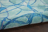 Symmetry SMM05 Aqua Blue Area Rug by Nourison