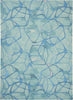 Symmetry SMM05 Aqua Blue Area Rug by Nourison