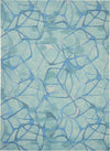 Symmetry SMM05 Aqua Blue Area Rug by Nourison